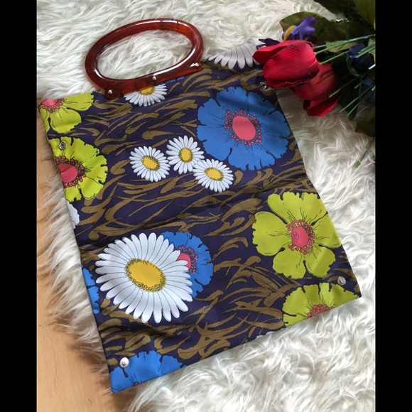🌺UNIQUE VINTAGE clutch 🌺 - Picture 2 of 7